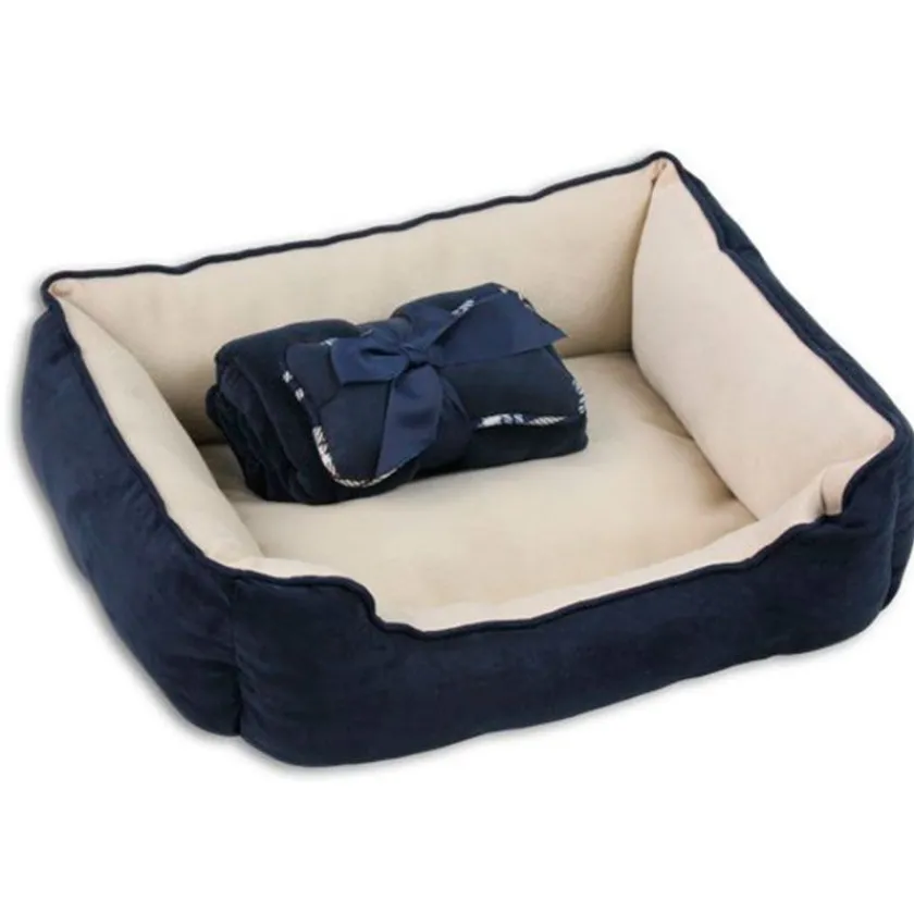 Pawise Camas | Camas^Cama + Manta + Cojín Azul