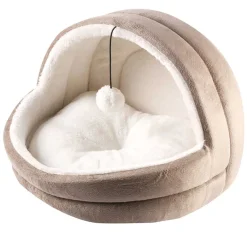 Pawise Camas^Cama Iglú Color Cafe para Gatos