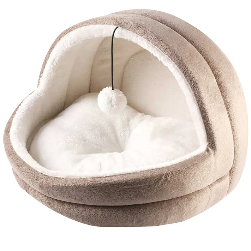 Pawise Camas^Cama Iglú Color Cafe para Gatos