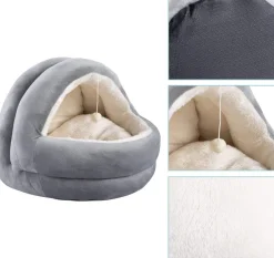 Pawise Camas^Cama Iglú Color Cafe para Gatos