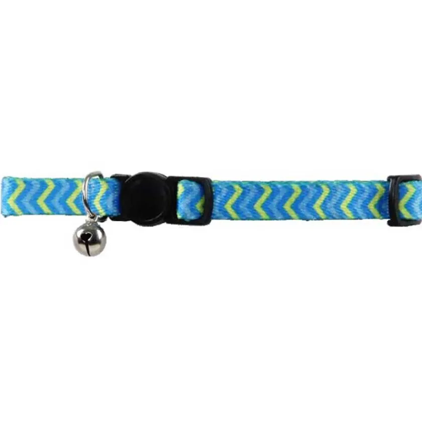 Arnes, Collares, Correas^Pawise Collar Gato Color Azul con Ondas