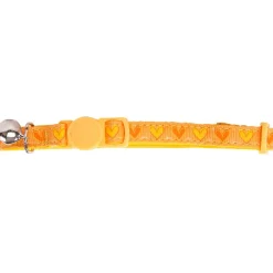 Fiprodrag Arnes, Collares, Correas^Pawise Collar Gato Color Amarillo y Corazones