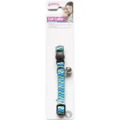Arnes, Collares, Correas^Pawise Collar Gato Color Azul con Ondas