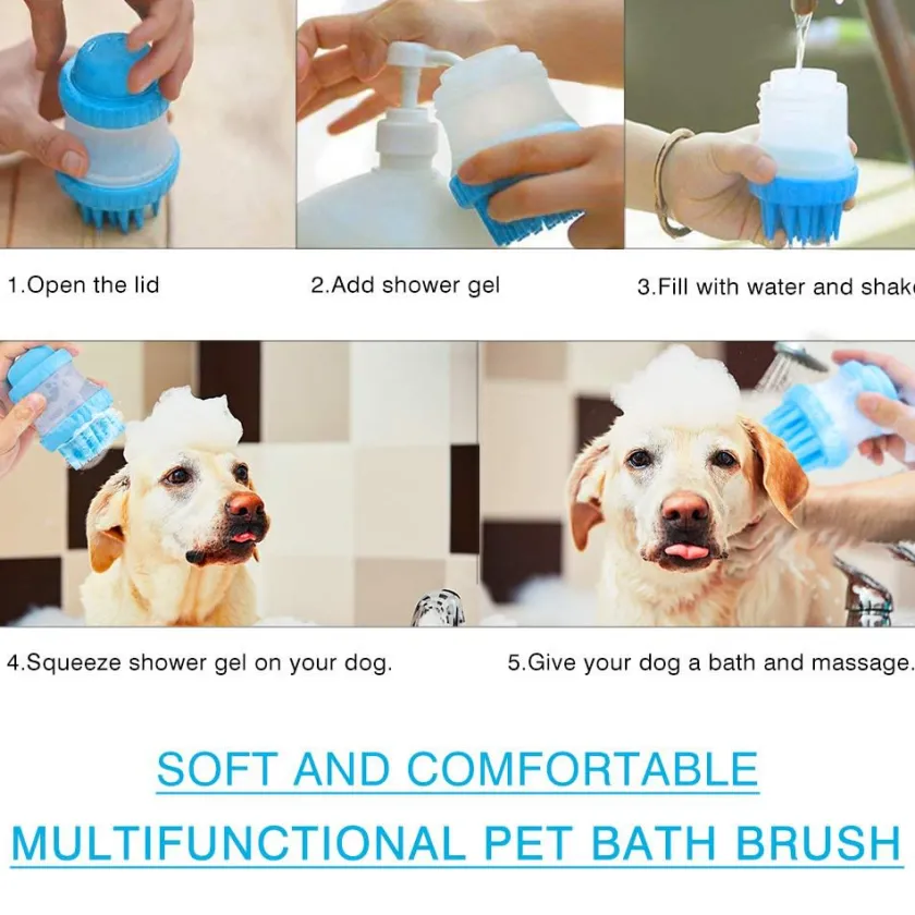 Pawise Higiene Y Aseo | Productos Outlet^Pet Washer Cepillo de goma para baño