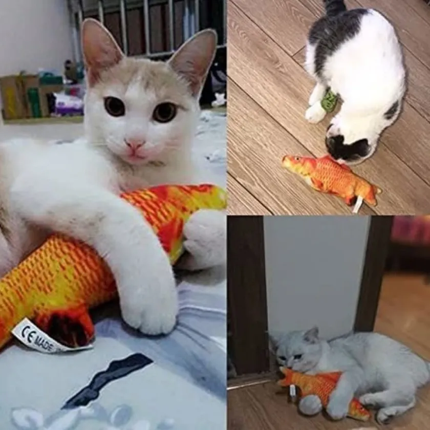MB Juguetes^Peluche Pez Goldfish Con Catnip 30CM