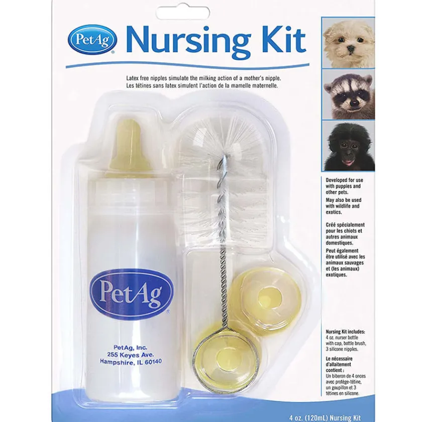 PetAg Leche Para Gatos | Leche Para Perros^Kit Mamadera 120ml
