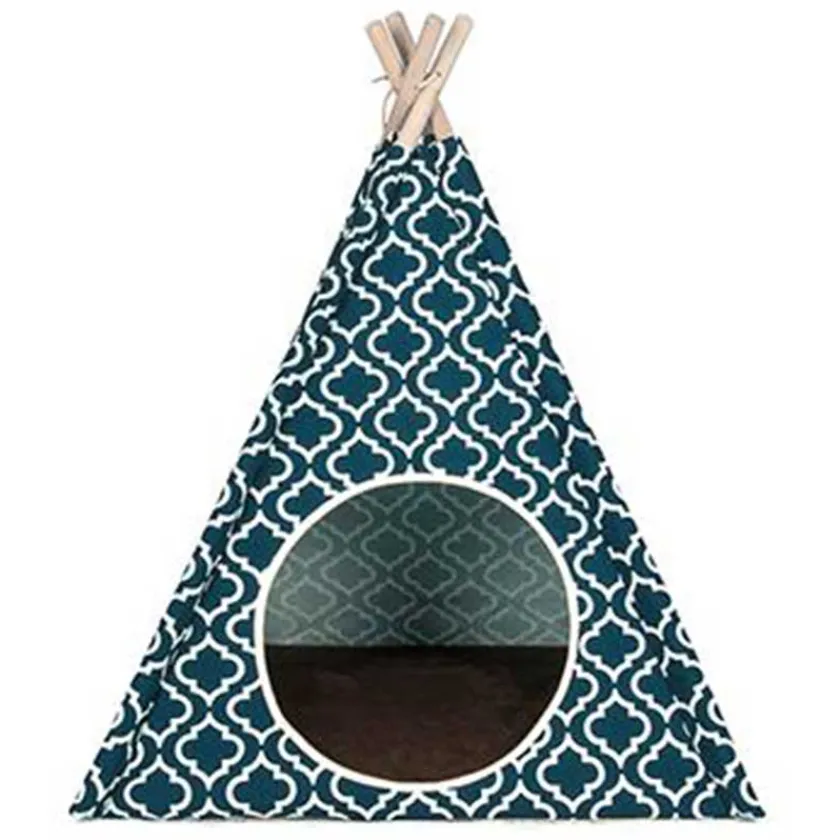 P.L.A.Y. Casas Y Transportadoras Para Gatos | Casas Y Transportadoras Para Perros^Play Carpa Teepee Classic Morroccan Navy
