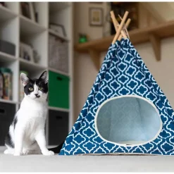 P.L.A.Y. Casas Y Transportadoras Para Gatos | Casas Y Transportadoras Para Perros^Play Carpa Teepee Classic Morroccan Navy