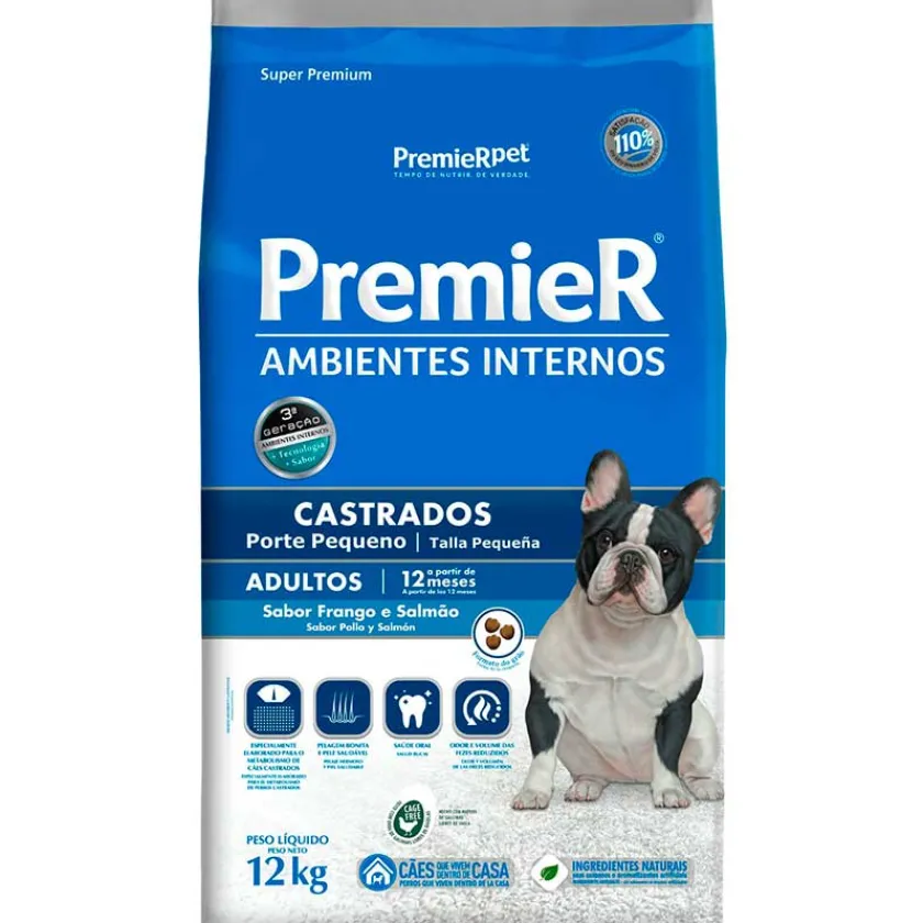 PremieR Adultos (1 A 7 Años)^dog adulto Ambientes Interiores Castrados pollo y salmón 12kg