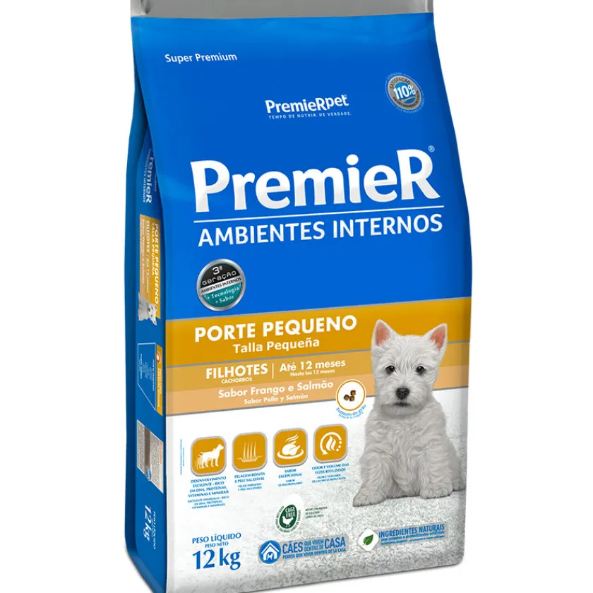 PremieR Adultos (1 A 7 Años)^Perros Cachorros Raza Pequeña Sabor Pollo y Salmón 12kg