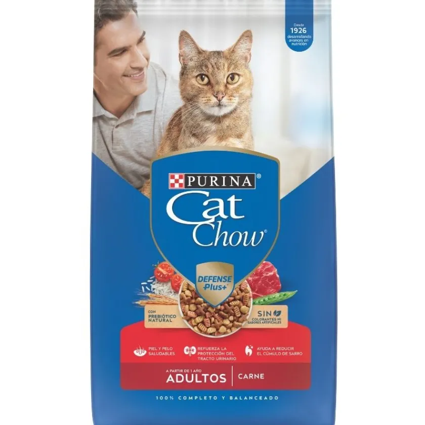 Cat Chow - Purina Adultos (1 A 7 Años)^Purina Cat Chow Adultos Carne con Defense Plus 19.5kg