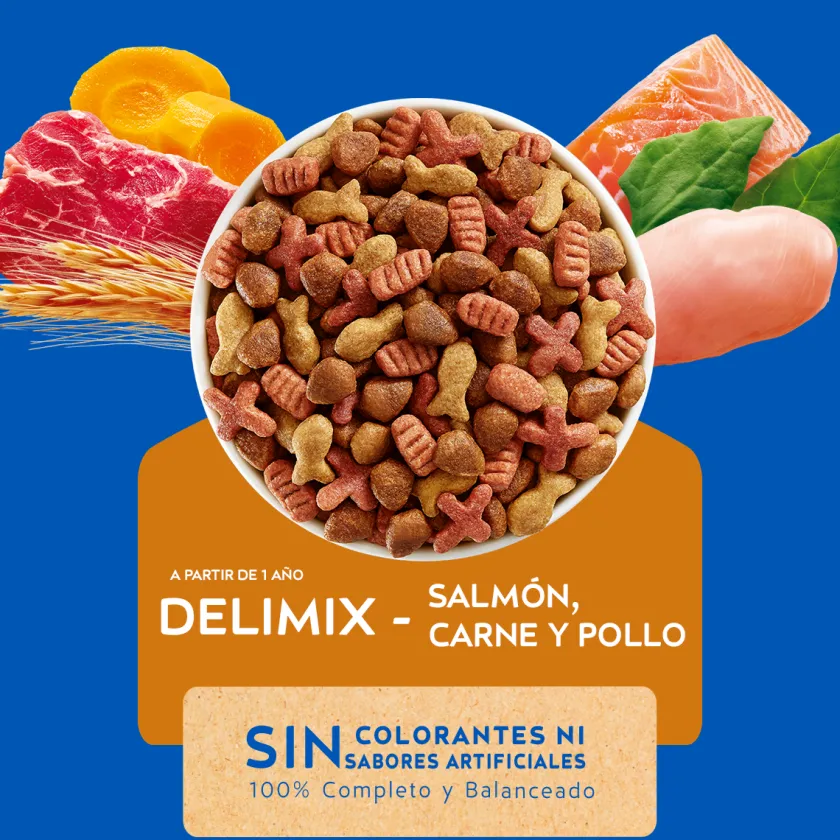 Cat Chow - Purina Adultos (1 A 7 Años)^Purina Cat Chow Adultos Delimix con Defense Plus 19.5kg