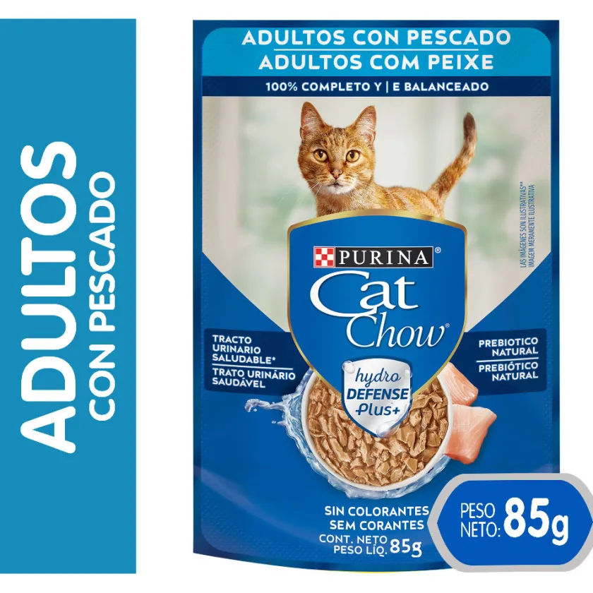 Cat Chow - Purina Húmedos^Purina Cat Chow Hydro Adultos Pescado 85gr