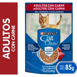 Cat Chow - Purina Húmedos^Purina Cat Chow Hydro Adultos Carne 85gr
