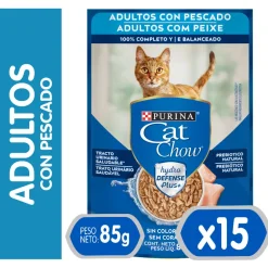 Cat Chow - Purina Húmedos^Purina Cat Chow Hydro Adultos Pescado 85gr PACK 15 Unidades