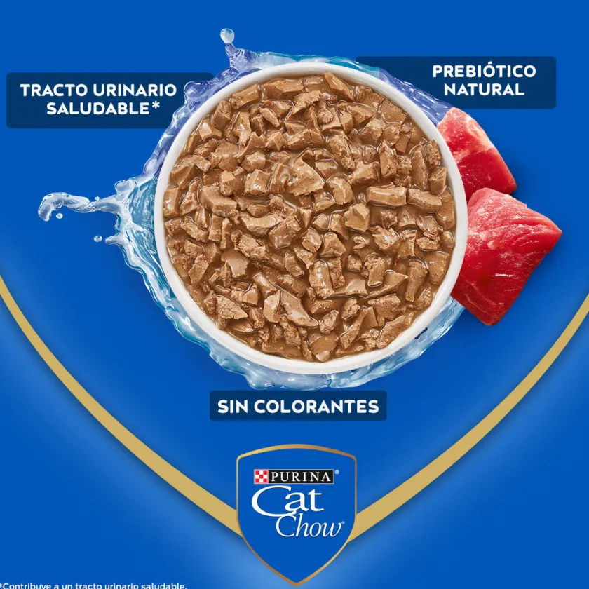Cat Chow - Purina Húmedos^Purina Cat Chow Hydro Adultos Carne 85gr
