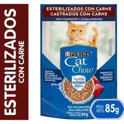 Cat Chow - Purina Húmedos | Castrados^Purina Cat Chow Hydro Castrados Carne 85gr