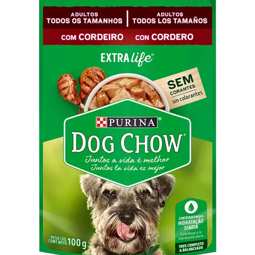 Dog Chow - Purina Húmedos^Purina Dog Chow Alimento Húmedo Adulto Cordero 100gr