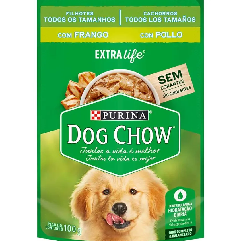 Dog Chow - Purina Húmedos^Purina Dog Chow Alimento Húmedo Cachorro Pollo 100gr