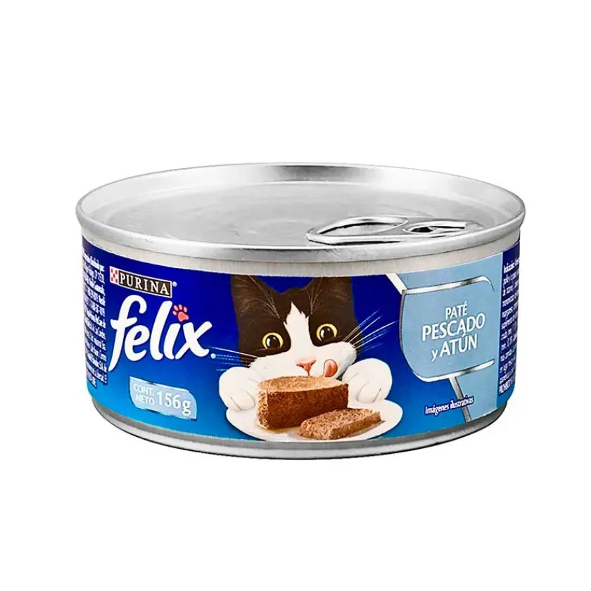 Felix - Purina Húmedos | Adultos (1 A 7 Años)^Purina felix lata para gato paté de pescado y atún 156 gr