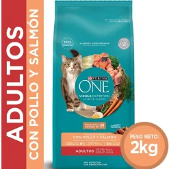 Purina One Adultos (1 A 7 Años)^PURINA® ONE® Adulto Pollo y Salmón 2kg