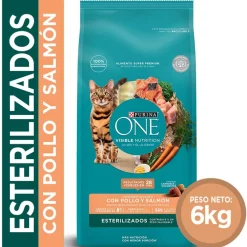 Purina One Castrados^PURINA® ONE® Esterilizado Pollo y Salmón 6kg