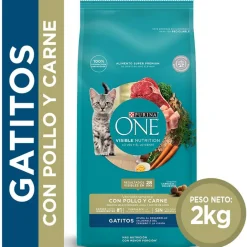 Purina One Gatitos (0 A 12 Meses)^PURINA® ONE® Gatito Pollo y Carne 2kg