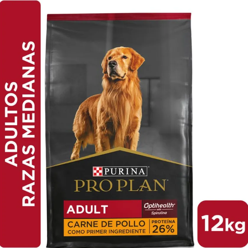 Pro Plan - Purina Adultos (1 A 7 Años)^Purina Pro Plan Adult Razas Medianas Con Optihealth 12 kg