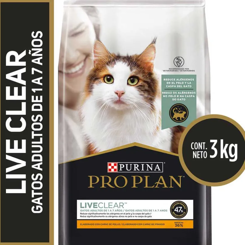 Pro Plan - Purina Adultos (1 A 7 Años)^Purina PRO PLAN® Adulto Live Clear 3kg