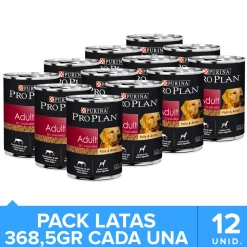 Pro Plan - Purina Húmedos^Purina Pro Plan Perro Adulto Lata 368.5gr Pack 12 unidades