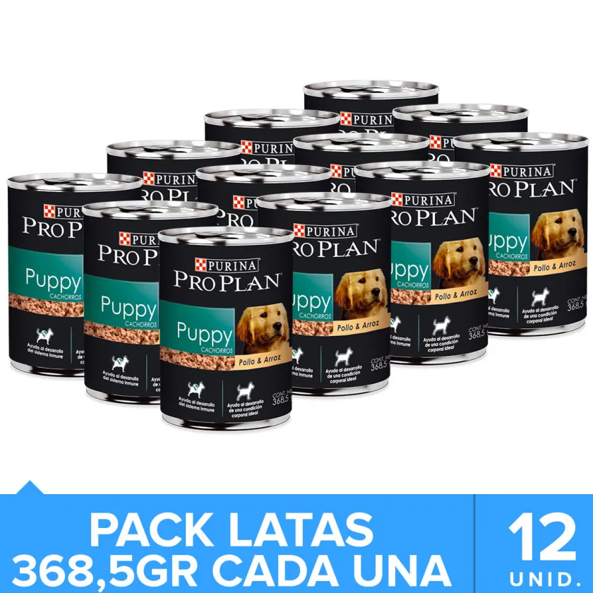 Pro Plan - Purina Húmedos^Purina Pro Plan Puppy Lata 368.5gr Pack 12 Unidades