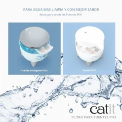 Cat it Comederos Y Fuentes De Agua^Repuestos de Filtros para Fuentes Catit PIXI 3un