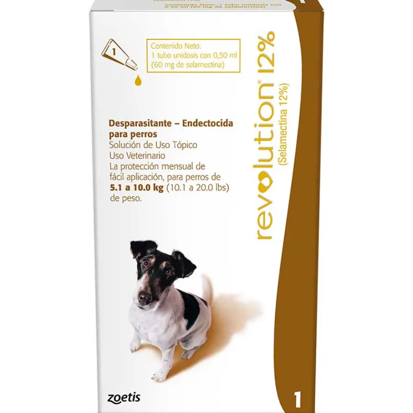 Revolution Antipulgas Y Garrapatas^Antiparasitario para Perros de 5.1 a 10kg
