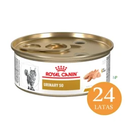 Royal Canin Alimentación Medicada^Latas Vet Diet Felino Urinary S/O x 24 Unidades