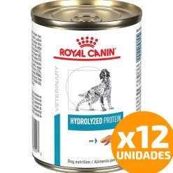 Royal Canin Alimentación Medicada^Latas Vet Diet Canine Hydrolyzed Protein x 12 Unidades