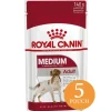 Royal Canin Húmedos^Medium Adulto Pouch 140gr x 5 unidades