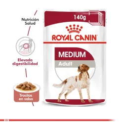 Royal Canin Húmedos^Medium Adulto Pouch 140gr x 10 unidades