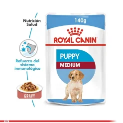Royal Canin Húmedos^medium Puppy Pouch 140gr x 5 unidades