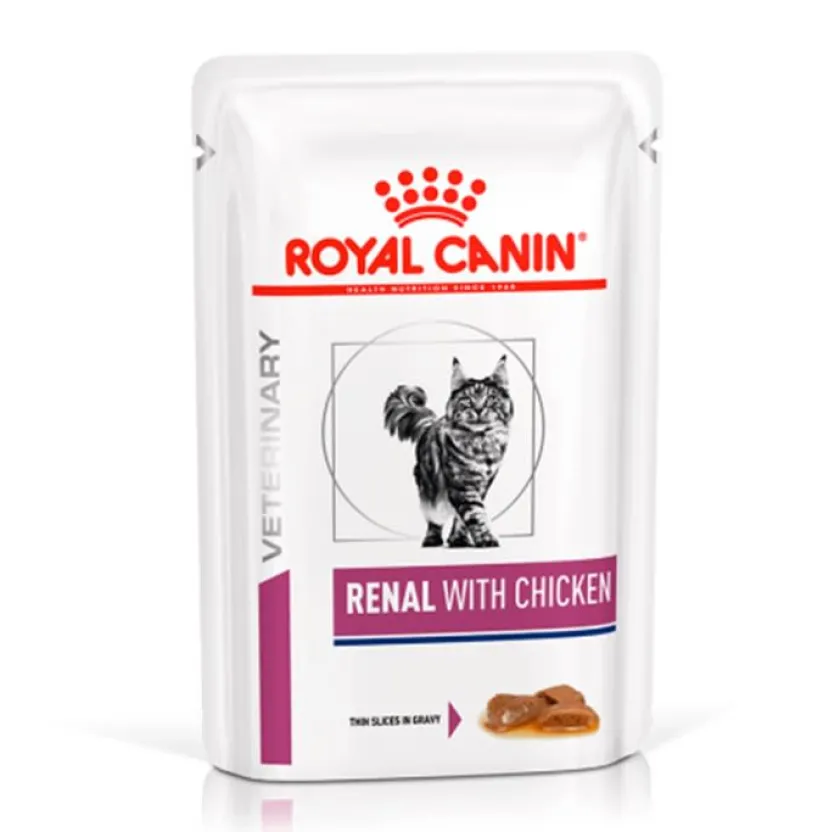 Royal Canin Funcionales | Alimentación Medicada^Pouch Vet Diet Felino Renal Pollo 85gr