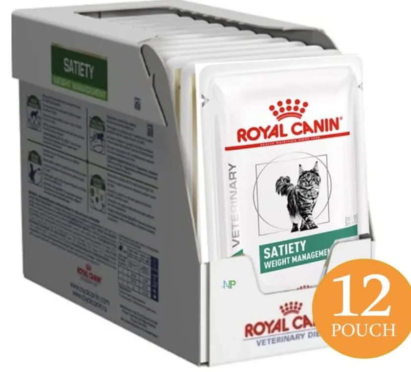 Royal Canin Húmedos^Pouch Vet Diet Felino Satiety 85gr x 12 unidades