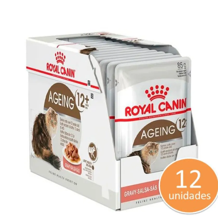 Royal Canin Húmedos | Senior (+7 Años)^ROYAL CAT AGEING 12+ POUCH x 12UN