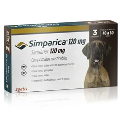 Simparica Antipulgas Y Garrapatas^40 a 60kg 3 Comprimidos