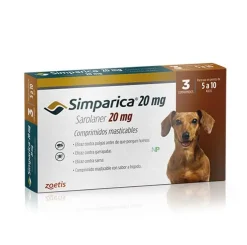 Simparica Antipulgas Y Garrapatas^5 a 10kg  3 Comprimidos