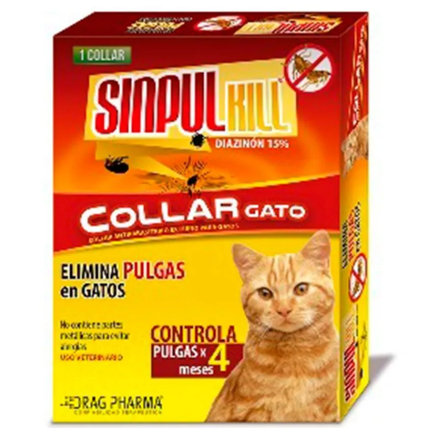 SinpulKill Antipulgas Y Garrapatas^Collar antipulgas para Gatos