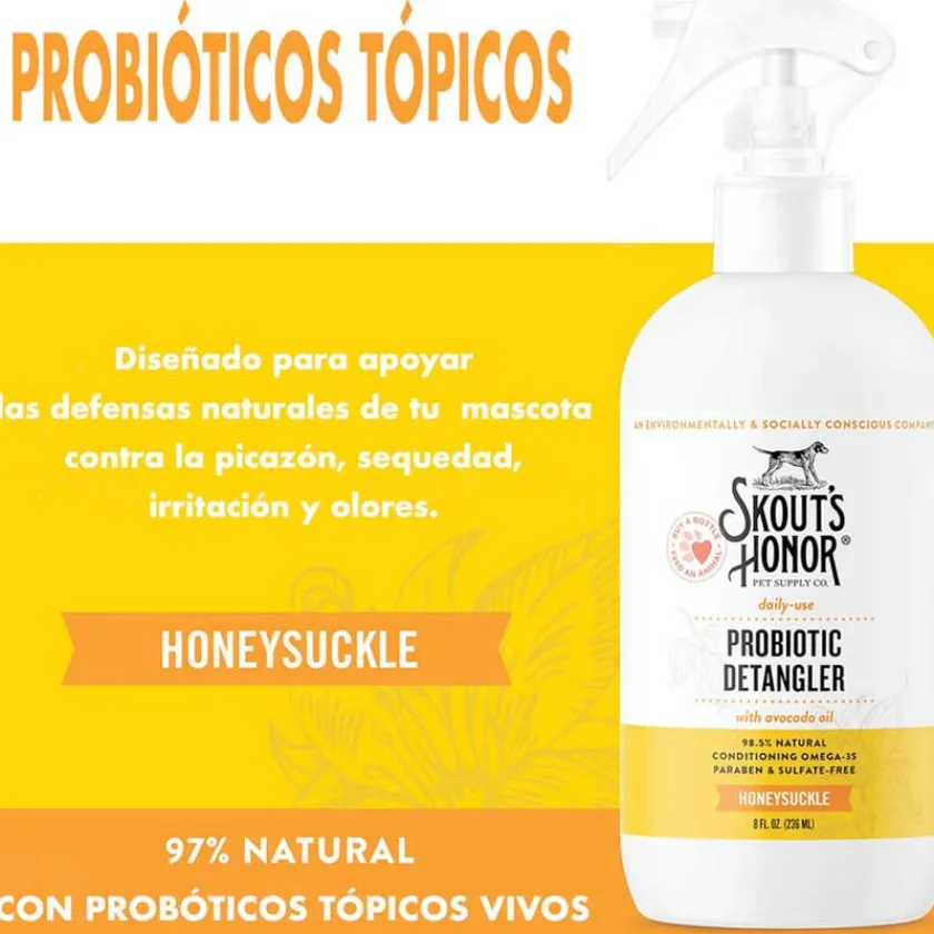 Skouts Honor Shampoo Para Perros | Shampoo Para Gatos^Desenredante Madreselva 236 mL