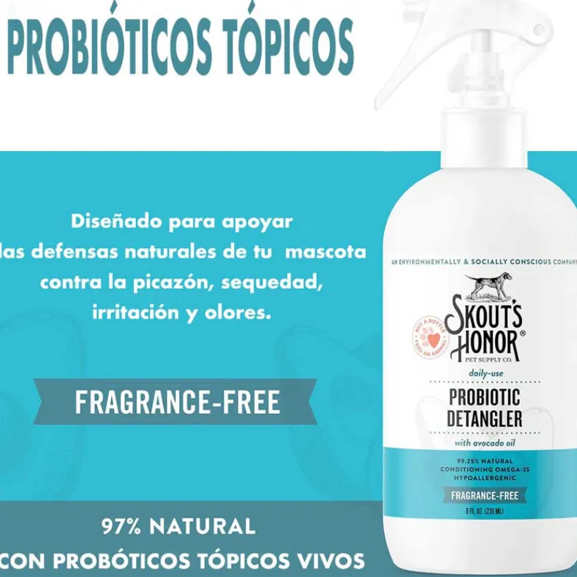 Skouts Honor Shampoo Para Perros | Shampoo Para Gatos^Desenredante Sin Perfume 236 mL