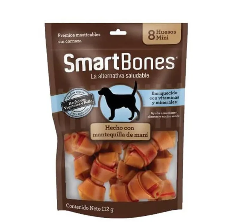 Smart Galletas Y Snacks^bones Dog Peanut Mini 8pk