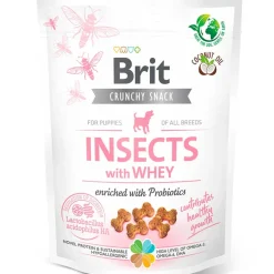 Brit Care Galletas Y Snacks | Cachorros (0 A 12 Meses)^Snack Dog Crunchy Insects With Whey for Puppys 200gr