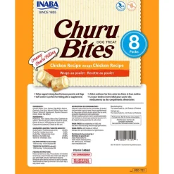 Inaba Húmedos^Snack Ciao Churu Dog Bites Pack 8 unidades Wraps de Pollo