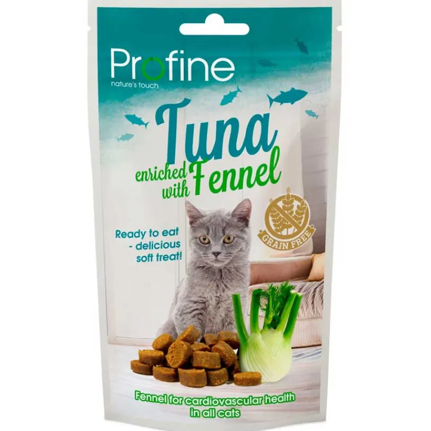 Profine Naturales | Galletas^Snack para Gatos Libre de Granos Sabor Atún 50gr